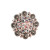 AB Antique Silver 2" European Crystal Concho
