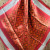 35X35" Red and Gold Multi Pattern Wild Rag / Scarf 