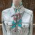 Turquoise Western Skinny Mini Wild Rag Scarf / Cowgirl Necktie 327