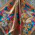 35X35" Tan Big Floral Wild Rag / Scarf 