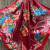 35X35" Red Big Floral Wild Rag / Scarf 