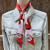 Red Western Skinny Mini Wild Rag Scarf / Cowgirl Necktie 322