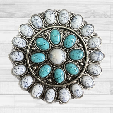 ケ*ン様 GERMANY Vintage Concho Turquoise Be ケ*ン様 GERMANY Vintage Concho Turquoise Be Vintage Turquoise