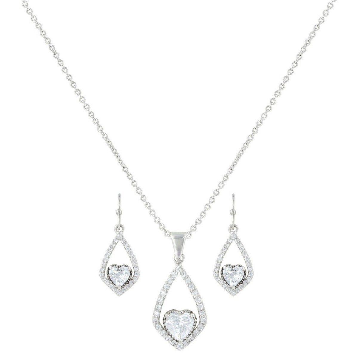 Montana Silversmiths Hearts on a Swing Jewelry Set