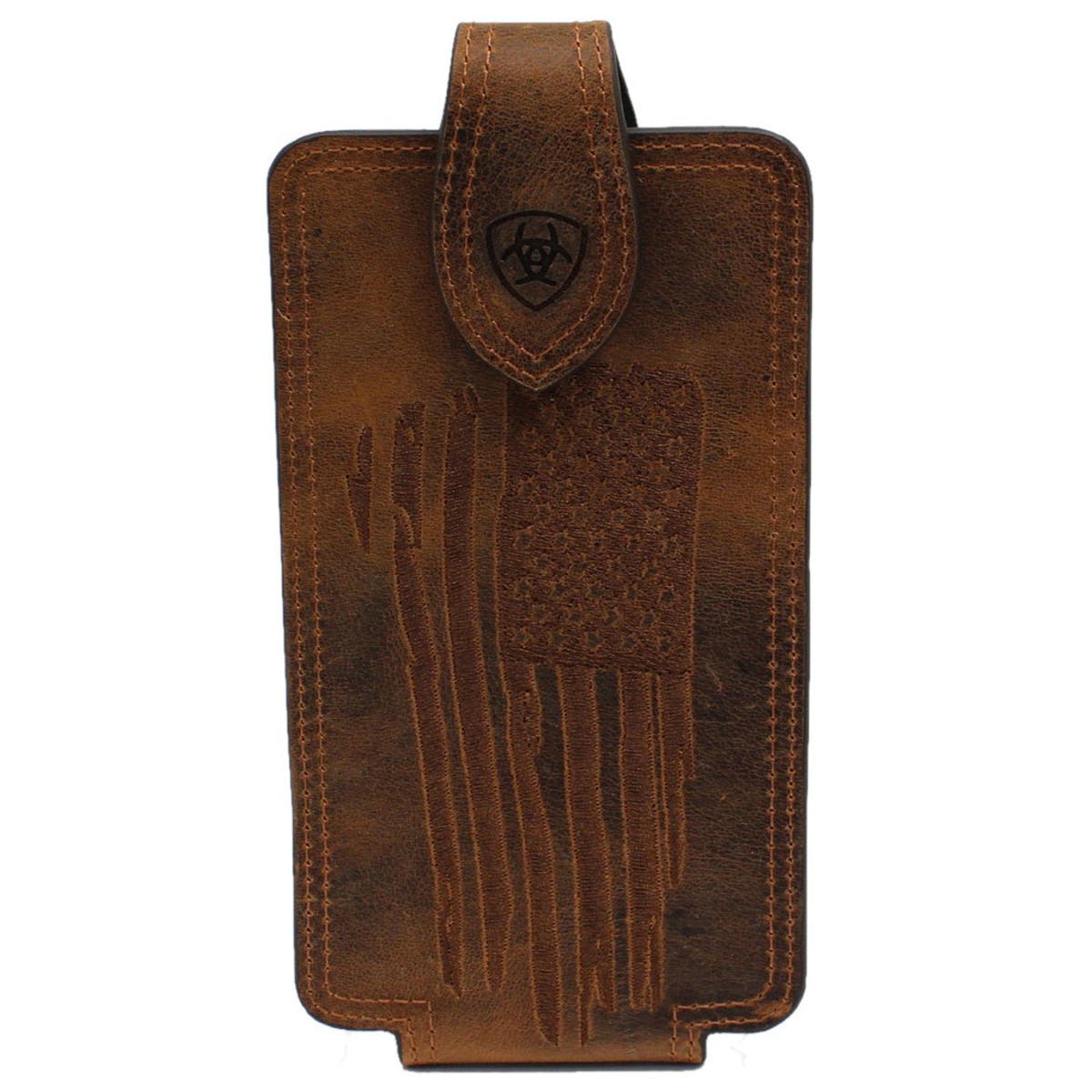 Ariat American Flag Leather Cell Phone Case