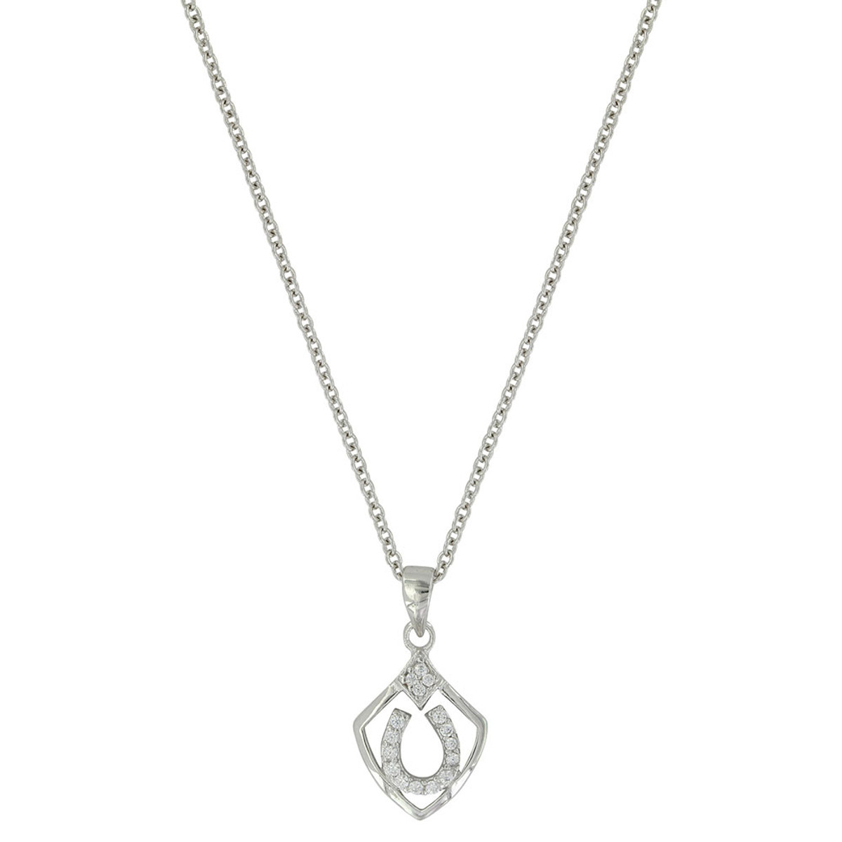 Montana Silversmiths Shielded in Horseshoes Necklace
