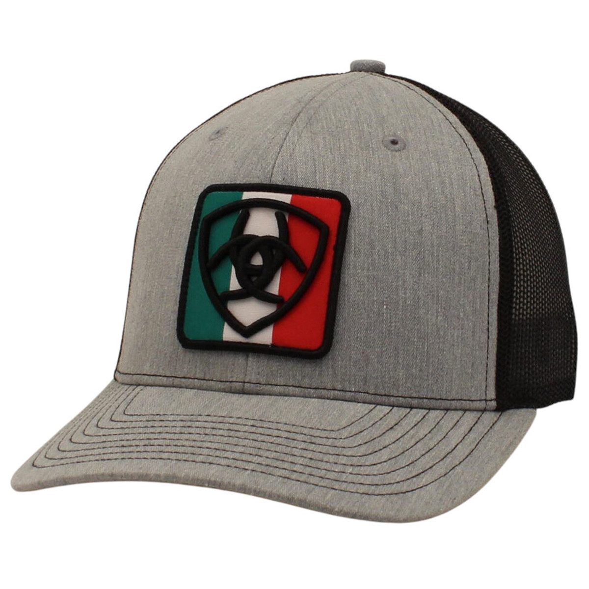 Ariat Men's Shield Logo Mexico Flag Snapback Cap
