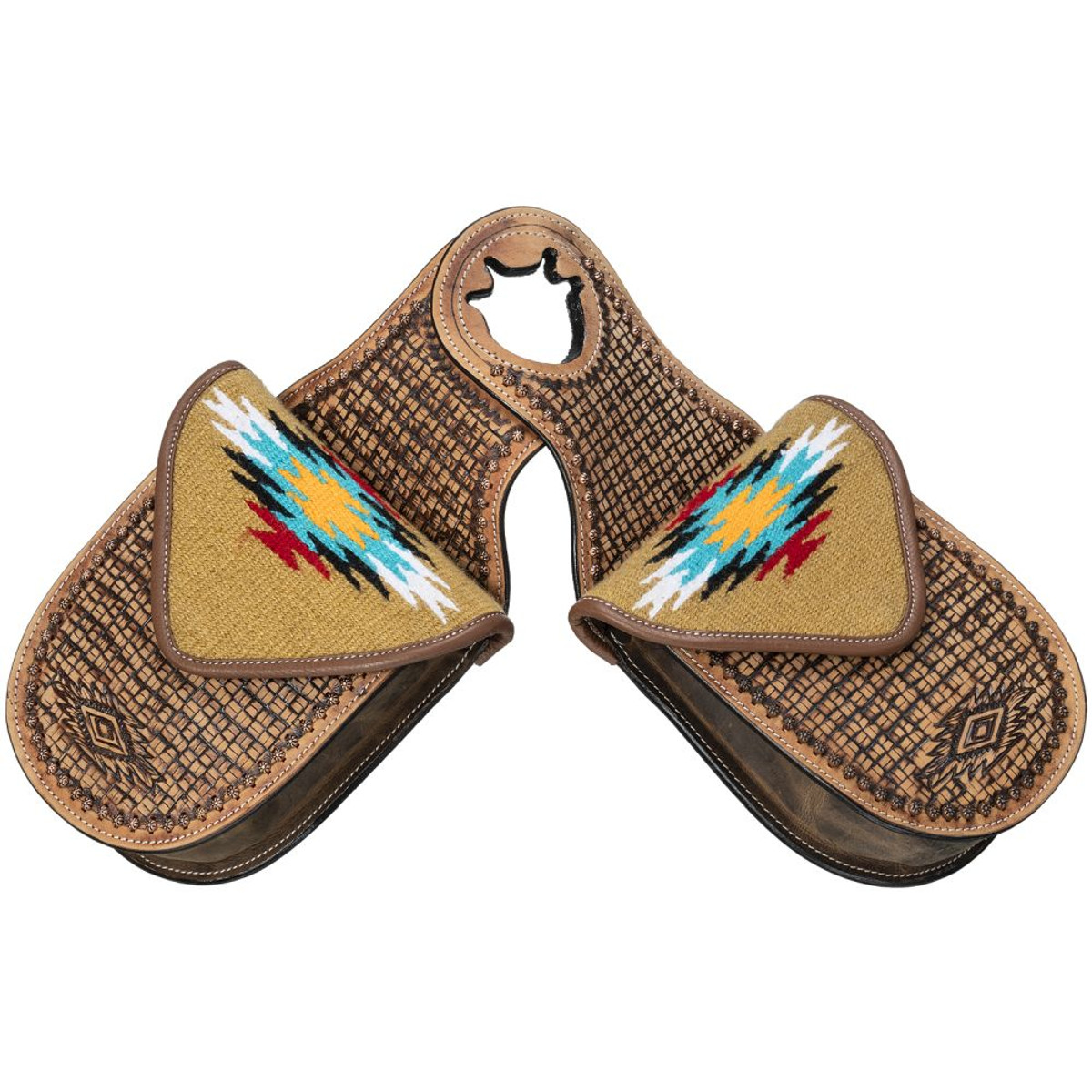 Tough-1 Leather Horn Bag with Hand Weaving Tough-1 Leather Horn Bag with Hand Weaving