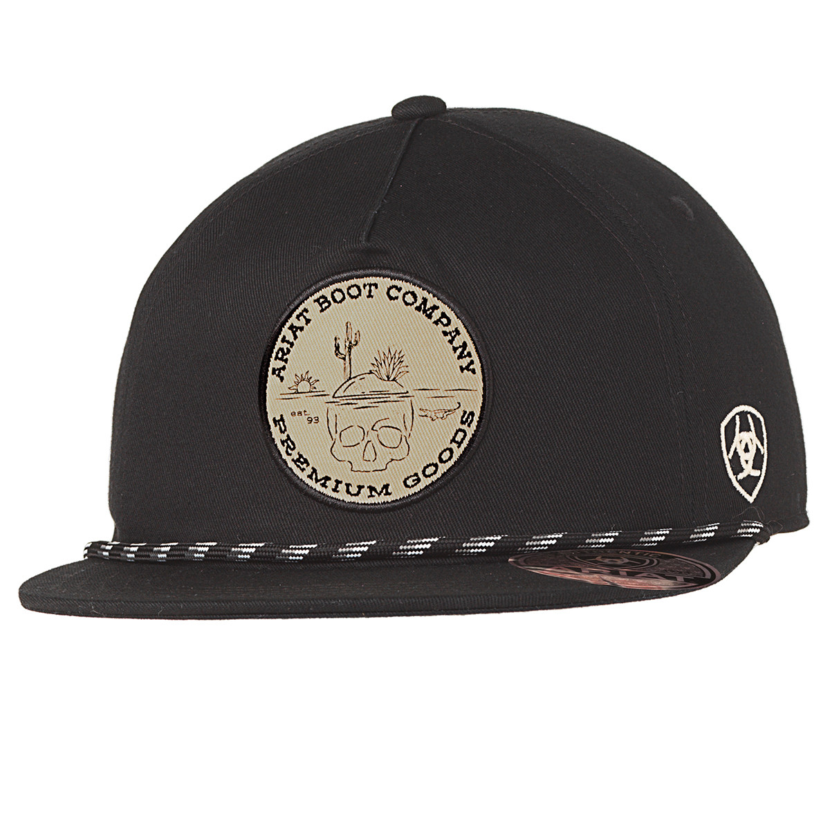 Ariat Skull Desert Patch Snapback Cap