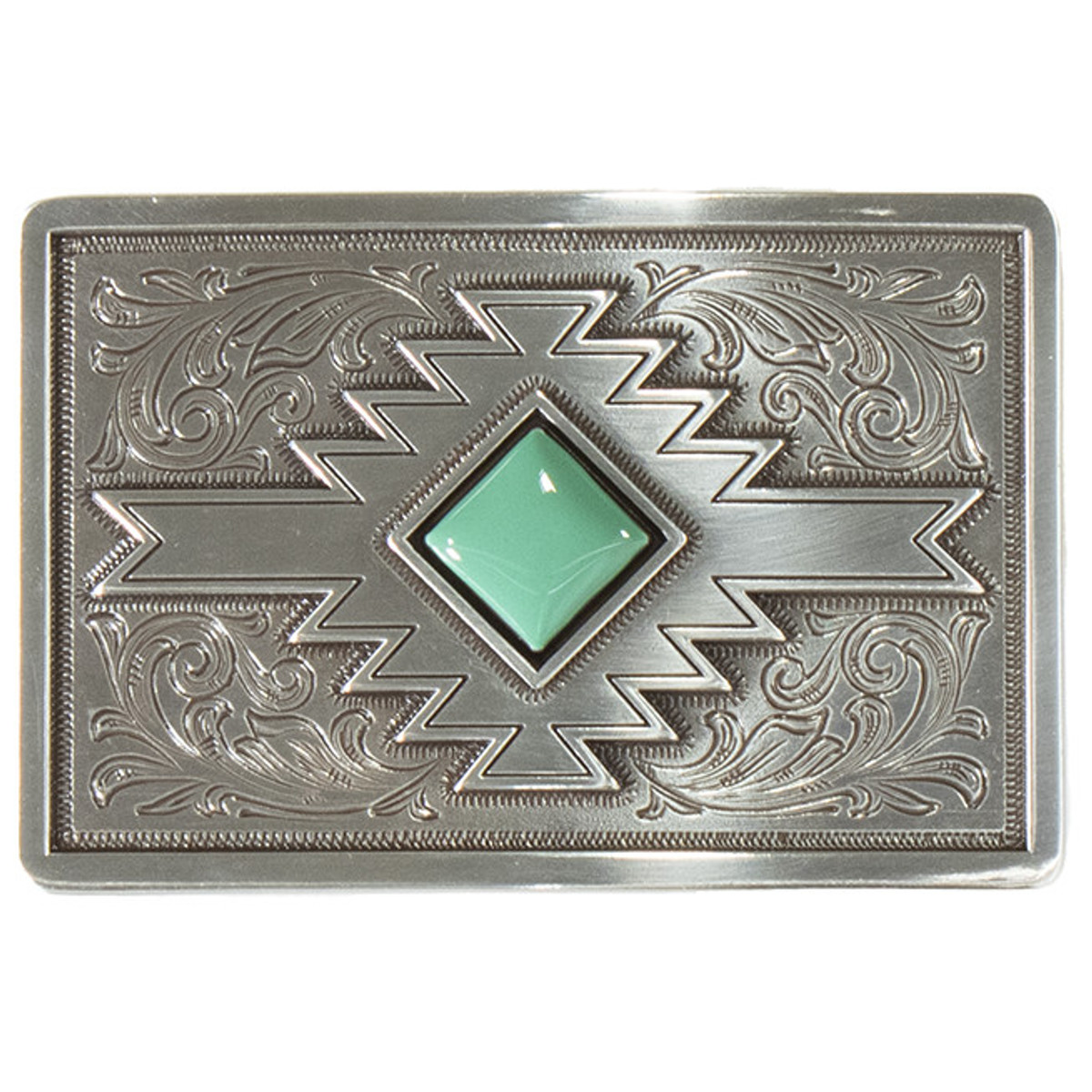 Blazin Roxx Diamond Turquoise Southwest Belt Buckle