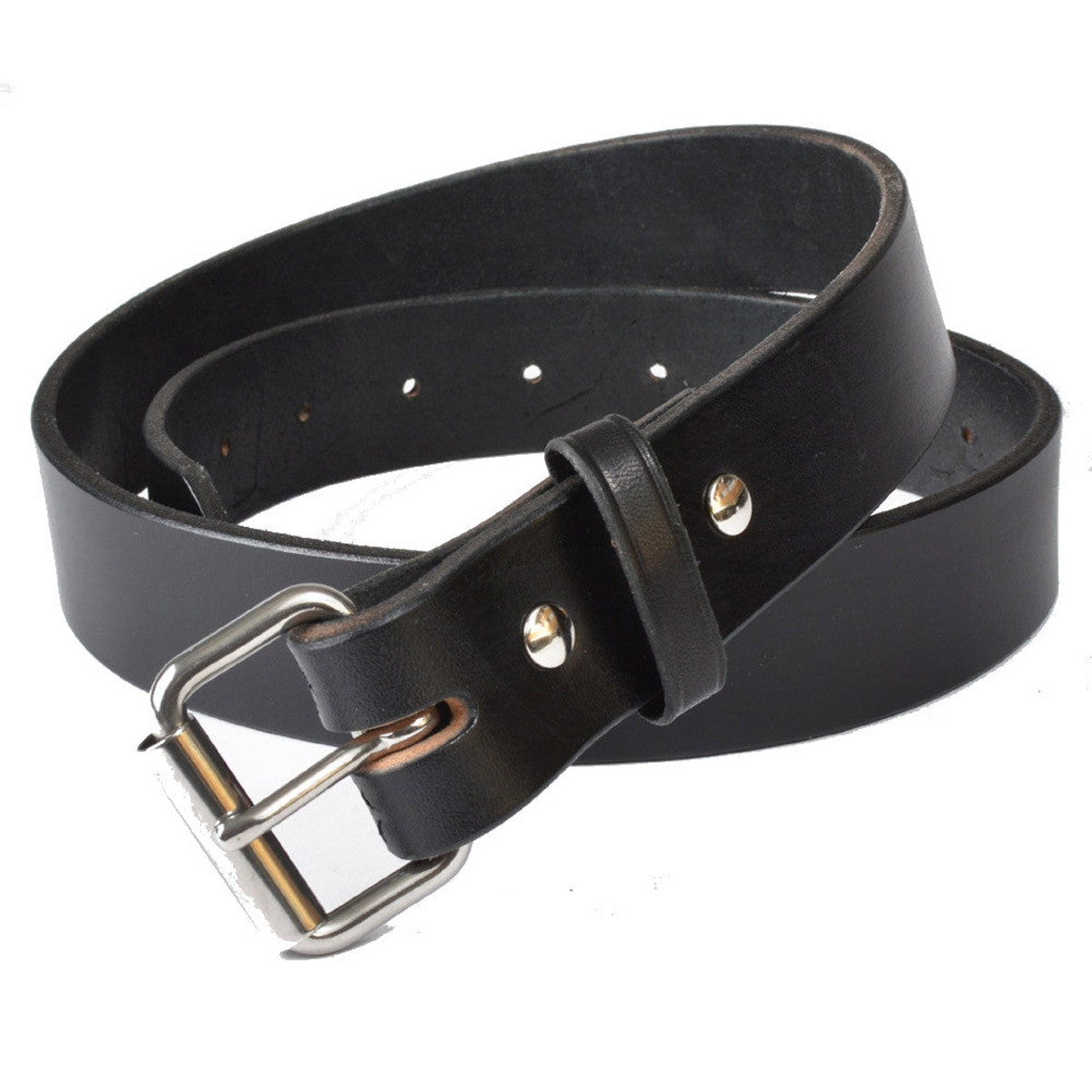 P&B Harness Men's Black Full Grain Leather Western Belt P&B Harness Men's Black Full Grain Leather Western Belt