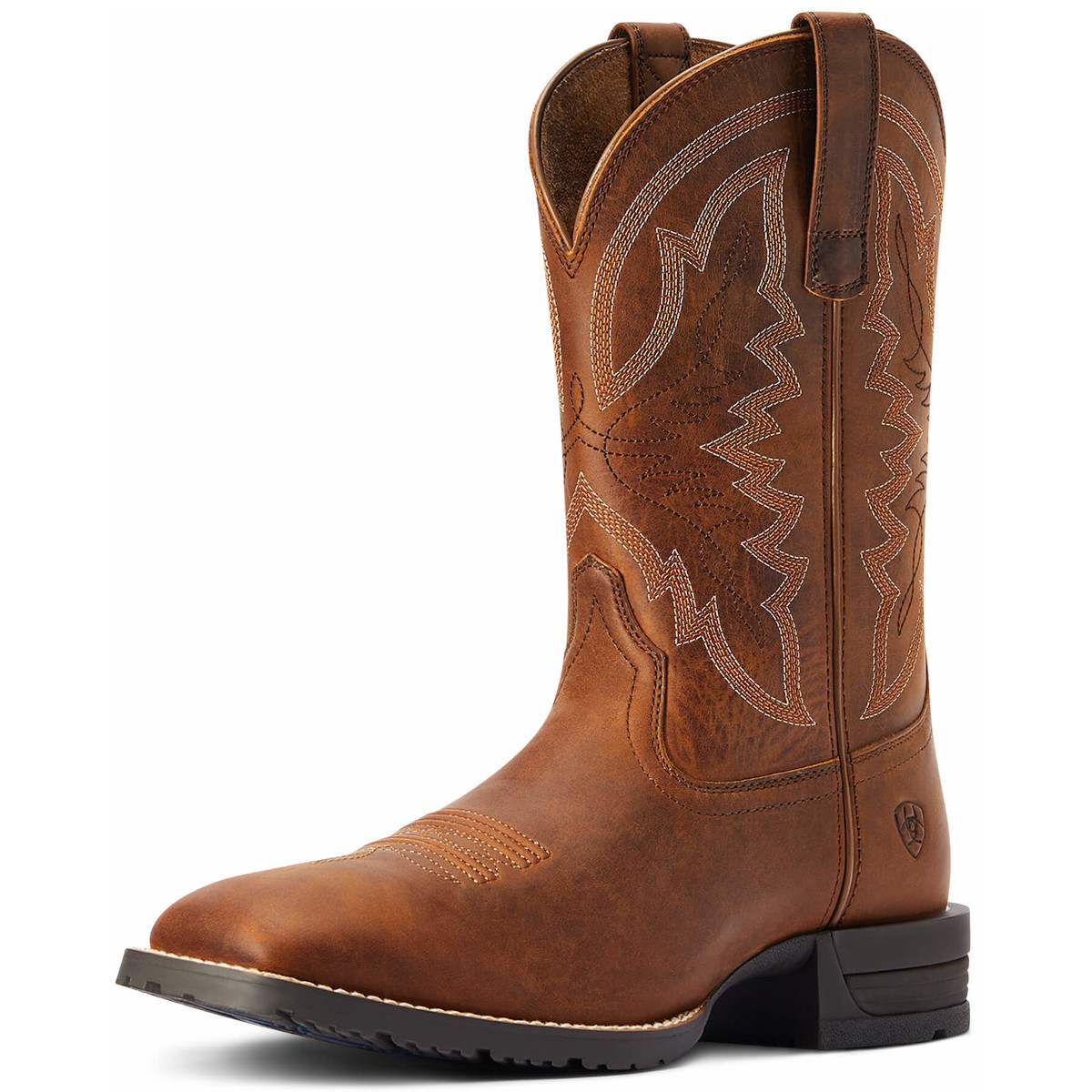 Ariat Men's Thatch Brown Hybrid Ranchwork Cowboy Boots Ariat Men's Thatch Brown Hybrid Ranchwork Cowboy Boots
