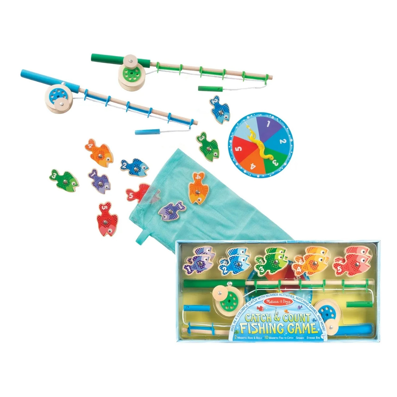 Melissa and Doug Catch and Count Magnetic Fishing Rod Set Toy - baby & kid  stuff - by owner - household sale 