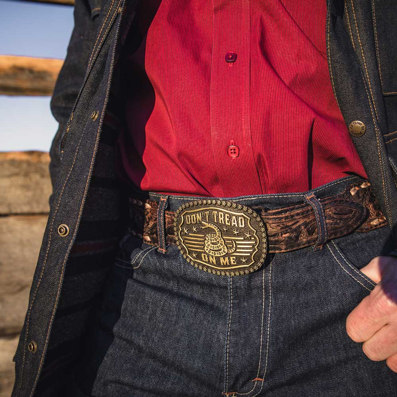 Montana Silversmiths Men's Christian Cowboy Belt Buckle