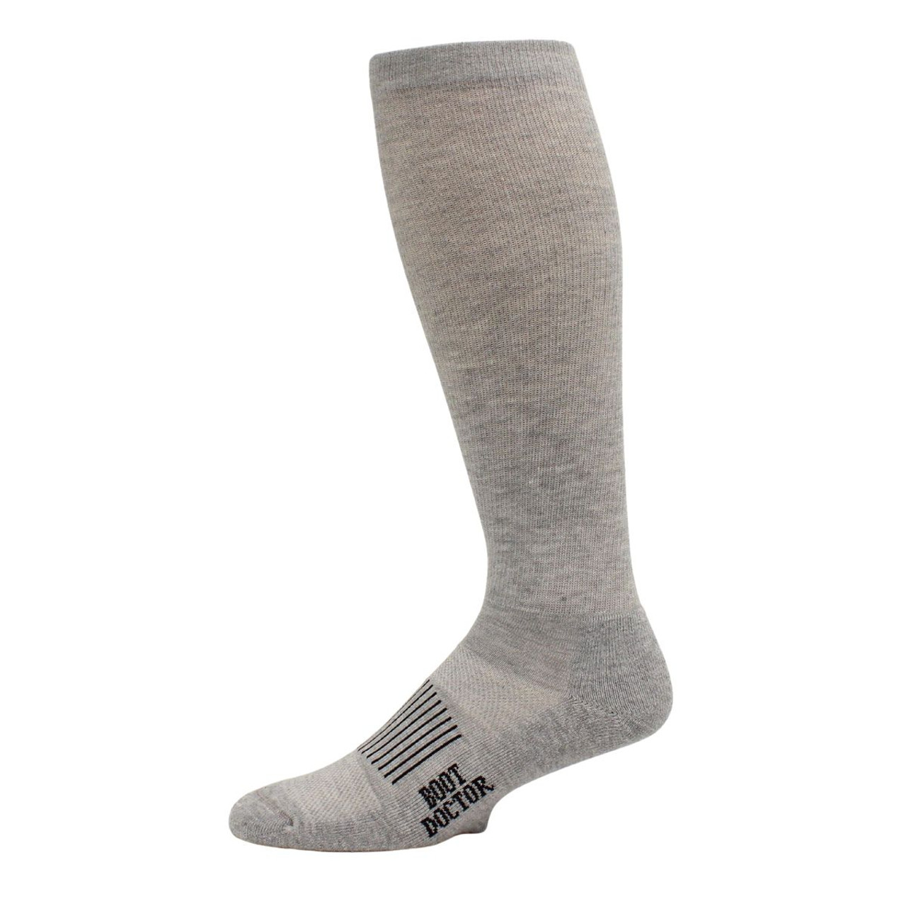 Boot Doctor Men's Grey Over The Calf Cushioned Socks - 2 Pack ...
