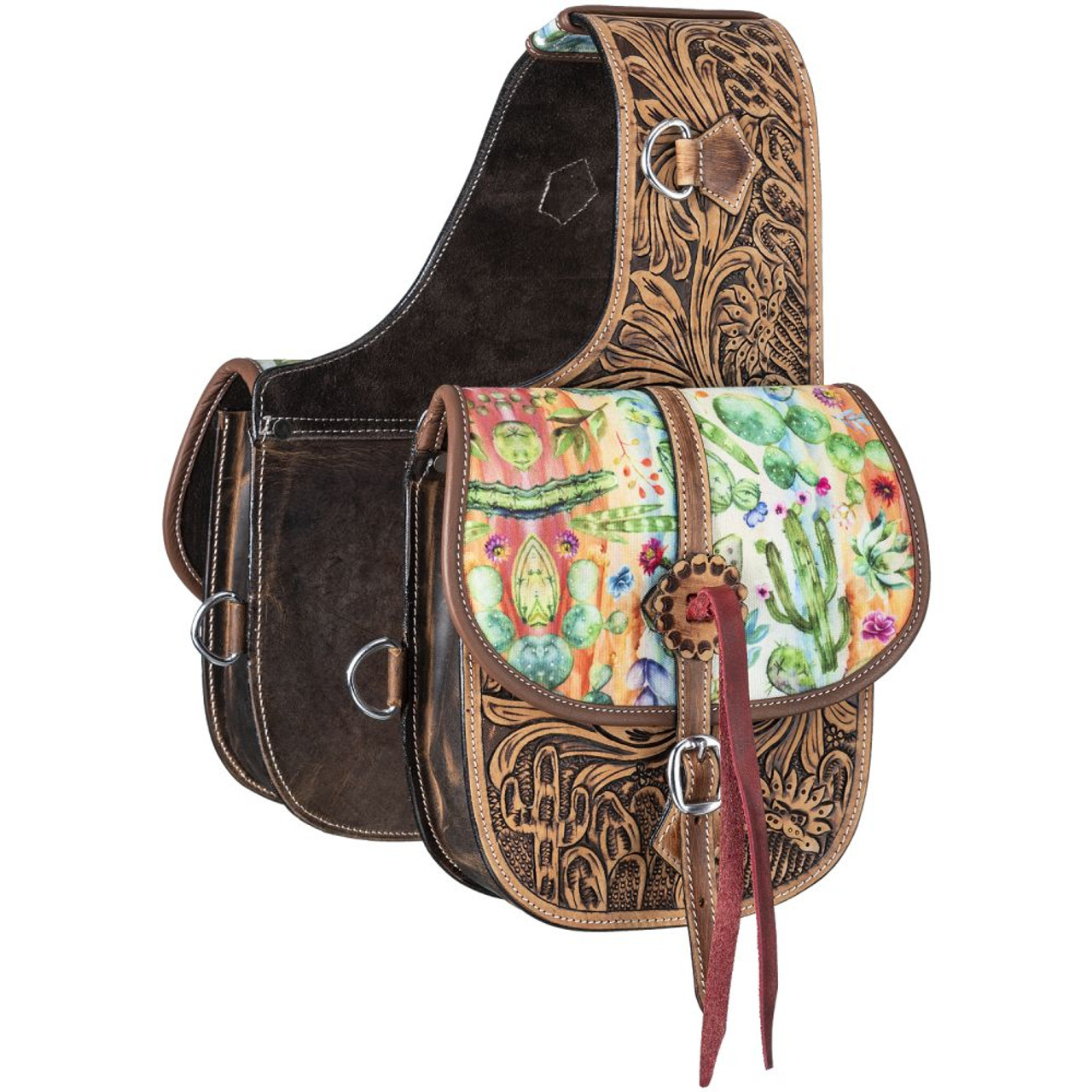 Tough1 Soft Leather Saddle Bag - Millbrook Tack