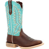 Durango Lady Rebel Pro Women's Bay Brown Artic Blue Cowgirl Boots