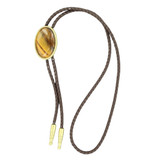 Double S Tiger Eye Bolo Tie