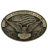 Montana Silversmiths Soaring Eagle Arms Attitude Belt Buckle
