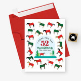 Hunt Seat Paper Co. 52 Thoroughbreds Holiday Card