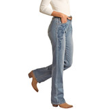 Rock & Roll Cowgirl Women's High Rise Extra Stretch Bootcut Jeans