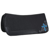 Tough-1 Contour Felt Saddle Pad with Crystal Cross Design