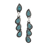 Montana Silversmiths Turquoise Drops Attitude Earrings