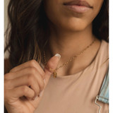 Women's Rest in Him Mini Christian Tag Necklace