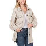 Zenana Women's Oversized Fleece Shacket