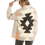 Rock & Roll Cowgirl Women's Knit Aztec Shirt Jacket