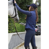 La Equestrian Women's Del Mar Barn Vest w/ Faux Fur Lining