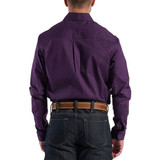 Justin Men's Chestnut Long Sleeve Woven Western Shirt