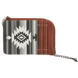 Wrangler Southwestern Art Print Mini Zip Card Case - Black