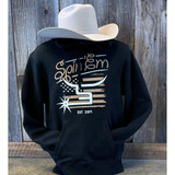 Spin-Em Men's Black Gold Rush Hoodie