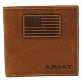 Ariat Men's U.S.A. Flag Patch Bi-Fold Wallet