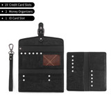 Wrangler Western Cow-Print Tri-fold RFID Wallet/Wristlet w/ Detachable Credit Card Holder