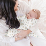 Swaddle Baby Blanket Set - Howdy Partner Blue