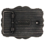 Montana Silversmiths Framed Longhorn Attitude Belt Buckle