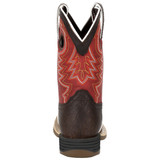 Lil' Durango Kids' Rebel Pro Brown & Red Saddle Cowboy Boots