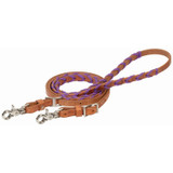 Weaver Laced Barrel Rein with Polyester Shoe Lacing