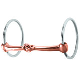 Weaver Professional Ring Snaffle Bit - 5" Copper Mouth