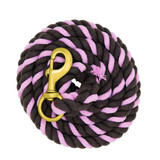 Weaver Striped Cotton Lead Rope with Solid Brass 225 Snap