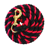Weaver Striped Cotton Lead Rope with Solid Brass 225 Snap