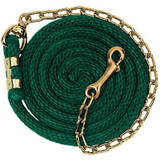 Weaver 8' Poly Lead Rope with 6" Brass Plated Swivel Chain