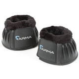 Arma by Shires Equestrian Black Fleece Over Reach Boots