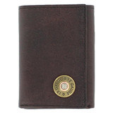Nocona Men's Dark Brown Outdoor Tri-Fold Wallet