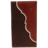 Ariat Men's Two-Tone Shield Logo Rodeo Wallet