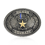 Montana Silversmiths Honor & Courage Attitude Belt Buckle