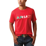 Ariat Men's Red Viva Mexico Short Sleeve Tee