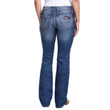 Wrangler Women's Mae Retro Mid Rise Boot Cut Jeans - MS Wash